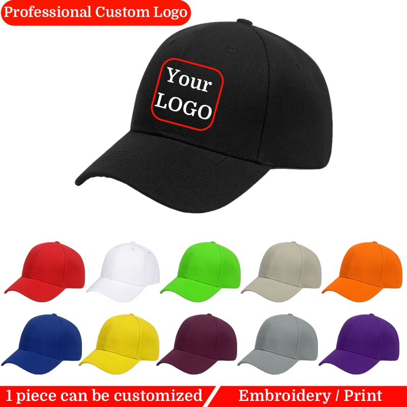 Embroidery Design Logo - Personalisierte Baseballkappen für Herren und Damen,