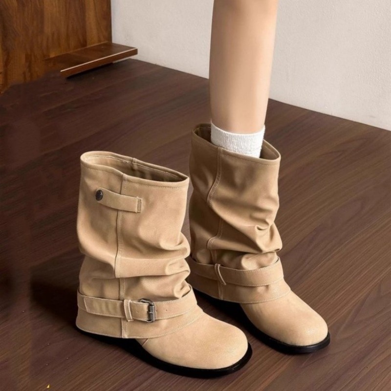 Damen-Stiefeletten mit runder  – Embroidery Garments Bewertung und Preis